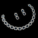 NAFJ Glamorous Crystal Stone And Austrian Stone Designer Necklace Set