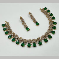 NAFJ Glamorous Crystal Stone Designer Necklace Set