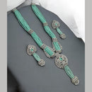 NAFJ Luxury Crystal Stone And Pearl Necklace Set for Women