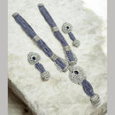NAFJ Luxury Crystal Stone And Pearl Necklace Set for Women