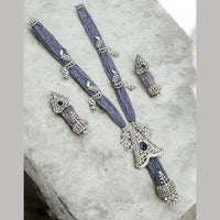 NAFJ Luxury Crystal Stone And Pearl Necklace Set for Women
