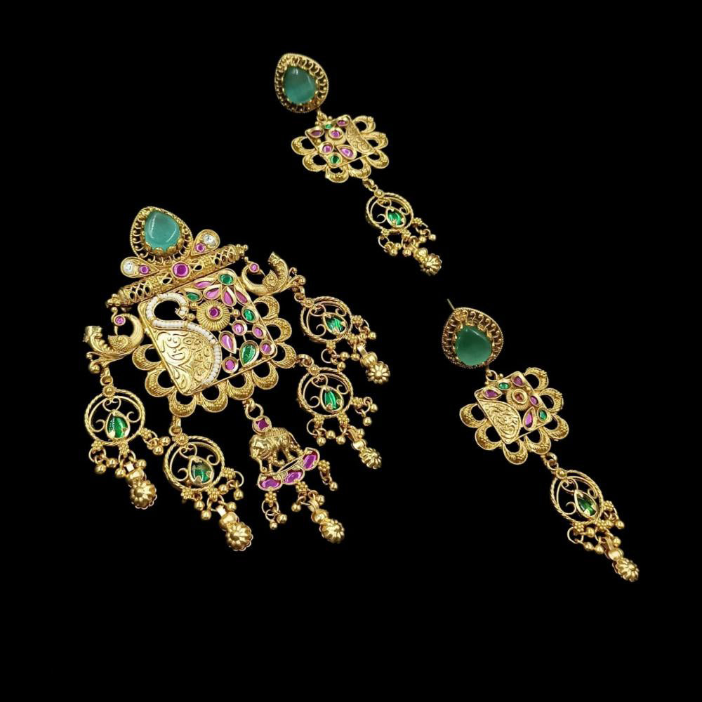 NAFJ Premium Pota Stone Designer Pendant Set