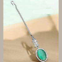 NAFJ Sparkling American Diamond Maangtikka