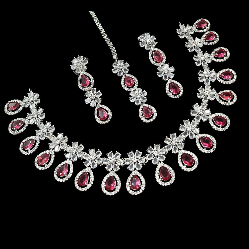 NAFJ Luxury American Daimond Necklace Set