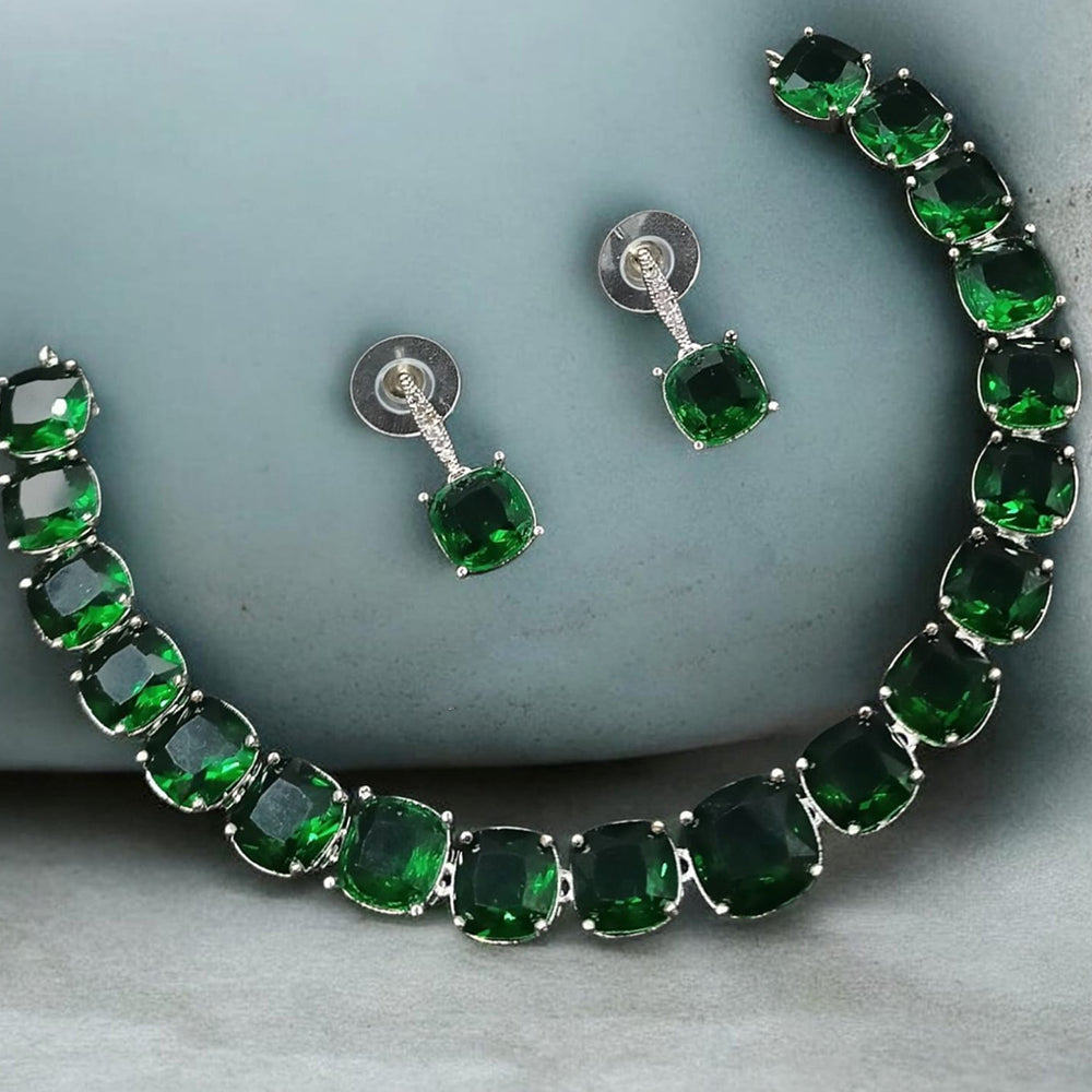NAFJ Luxury American Daimond Necklace Set