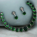 NAFJ Luxury American Daimond Necklace Set