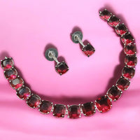 NAFJ Luxury American Daimond Necklace Set