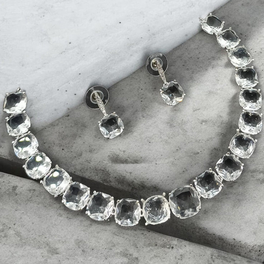 NAFJ Luxury American Daimond Necklace Set