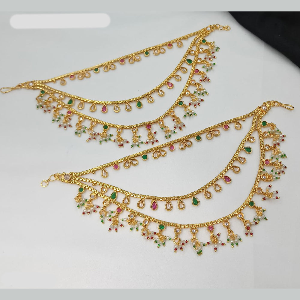 NAFJ Glamorous Pota Stone Pearl Kanchain
