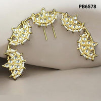 NAFJ Glamorous Kundan Stone Pearl Hair Accessories