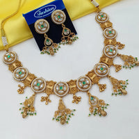 NAFJ Elegant Pota Stone And Pearl Necklace Set