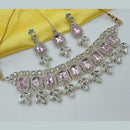NAFJ Elegant Crystal Stone And Austrian Stone Choker Necklace Set