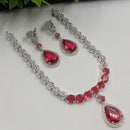 NAFJ Sparkling American Daimonds For Modern Elegance Necklace Set