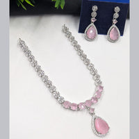NAFJ Sparkling American Daimonds For Modern Elegance Necklace Set