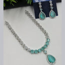 NAFJ Sparkling American Daimonds For Modern Elegance Necklace Set