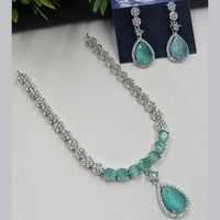 NAFJ Sparkling American Daimonds For Modern Elegance Necklace Set