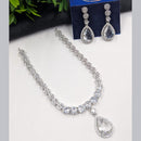 NAFJ Sparkling American Daimonds For Modern Elegance Necklace Set
