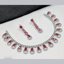 NAFJ Sparkling American Daimonds For Modern Elegance Necklace Set