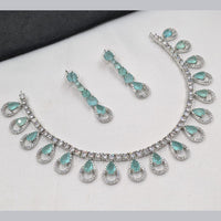 NAFJ Sparkling American Daimonds For Modern Elegance Necklace Set