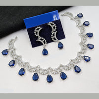 NAFJ Sparkling American Daimonds For Modern Elegance Necklace Set