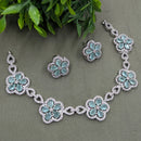NAFJ Sparkling American Daimonds For Modern Elegance Necklace Set