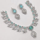 NAFJ Sparkling American Daimonds For Modern Elegance Necklace Set