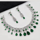 NAFJ Sparkling American Daimonds For Modern Elegance Necklace Set