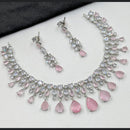 NAFJ Sparkling American Daimonds For Modern Elegance Necklace Set