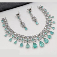 NAFJ Sparkling American Daimonds For Modern Elegance Necklace Set