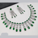 NAFJ Sparkling American Daimonds For Modern Elegance Necklace Set