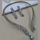 NAFJ Sparkling American Daimonds For Modern Elegance Necklace Set