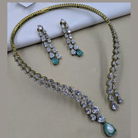 NAFJ Sparkling American Daimonds For Modern Elegance Necklace Set