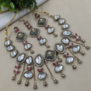 NAFJ Premium Pota Stone And Austrian Stone Necklace Set for Women