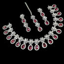 NAFJ Sparkling American Daimonds For Modern Elegance Necklace Set