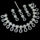 NAFJ Sparkling American Daimonds For Modern Elegance Necklace Set