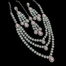 NAFJ Sparkling American Daimonds For Modern Elegance Necklace Set