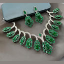 NAFJ Sparkling American Daimonds For Modern Elegance Necklace Set