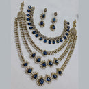 NAFJ Sparkling American Daimonds For Modern Elegance Double Necklace Set