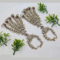NAFJ Kundan Stone Designer Hand Harness