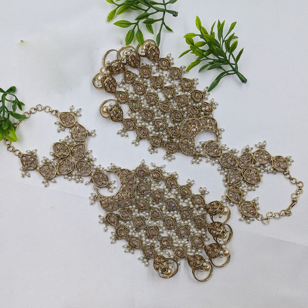 NAFJ Crystal Stone Designer Hand Harness