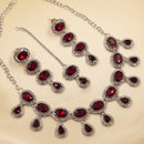 NAFJ Trendy Crystal Stone Necklace Set