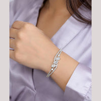 NAFJ Sparkling Austrian Stone Openable Fashion Bracelet