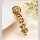 NAFJ Royal Pota Stone Statement Double Finger Ring for Women
