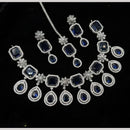 NAFJ Royal American Daimond Necklace Set With Maang Tikka