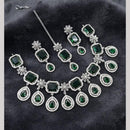 NAFJ Royal American Daimond Necklace Set With Maang Tikka