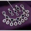 NAFJ Royal American Daimond Necklace Set With Maang Tikka