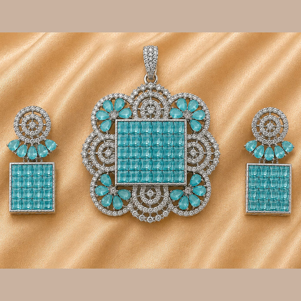 NAFJ Royal American Diamond Pendant Set