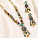 NAFJ Graceful Monalisa And Austrian Stone Long Necklace Set