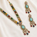 NAFJ Graceful Monalisa And Austrian Stone Long Necklace Set