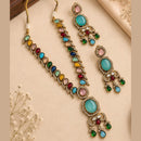 NAFJ Graceful Monalisa And Austrian Stone Long Necklace Set